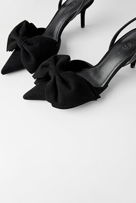Leather Slingback Heels from Zara