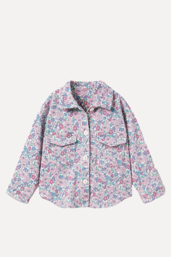Floral Twill Overshirt from Zara