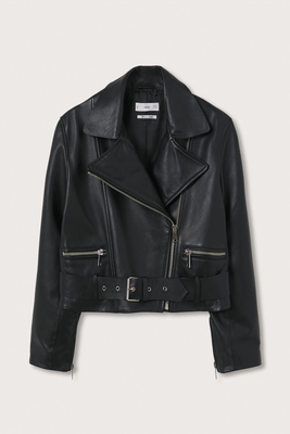 100% Leather Jacket from Mango