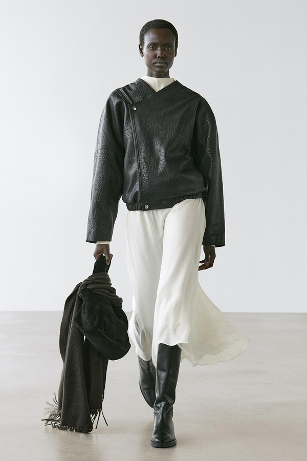 Leather Bomber Jacket