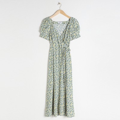 Floral Puff Sleeve Midi Dress from & Other Stories