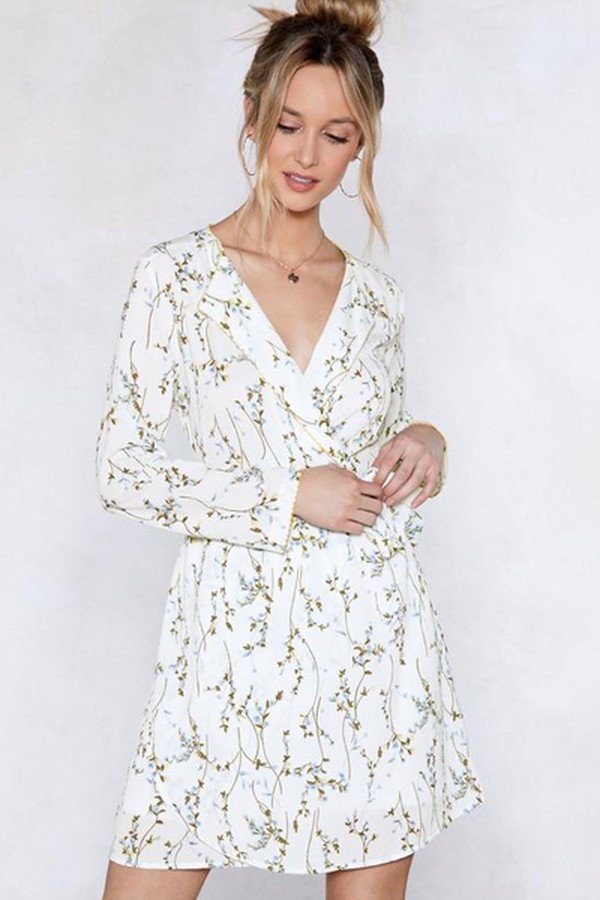 Spring Back Floral Dress