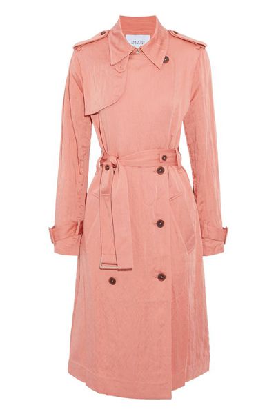 Double-Breasted Gabardine Trench Coat from Derek Lam