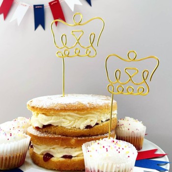 Jubilee Crown Cupcake Topper from Ewe Crafty Lamb