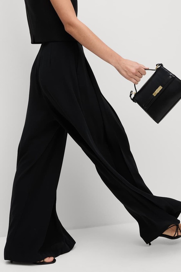 Knife Pleat High Waisted Trousers