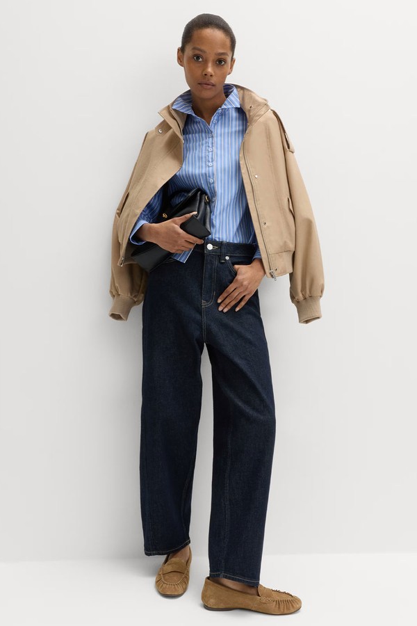 High Waisted Carrot Leg Ankle Grazer Jeans from Marks & Spencer