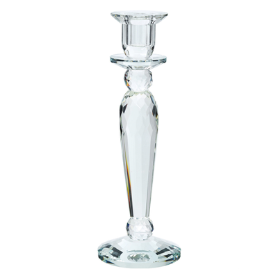 Crystal Clear Glass Dinner Candle Holder