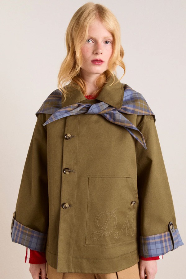 Reversible Jerry Crop Trench Coat from Damson Madder