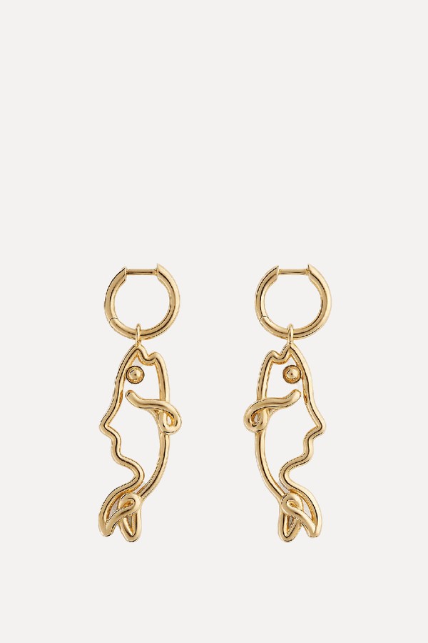 Fish Earrings from Bottega Veneta