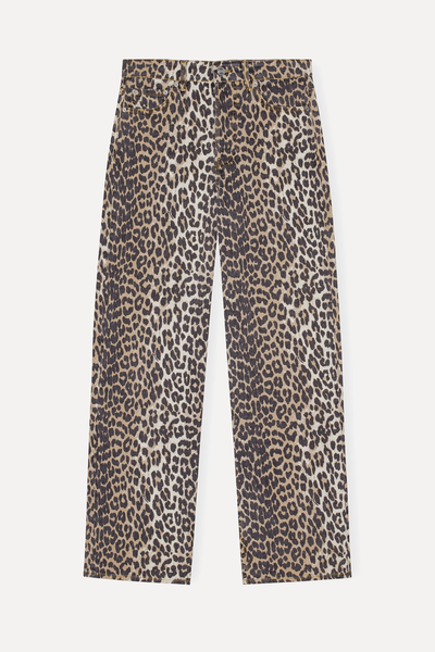 Leopard Printed Izey Jeans from Ganni