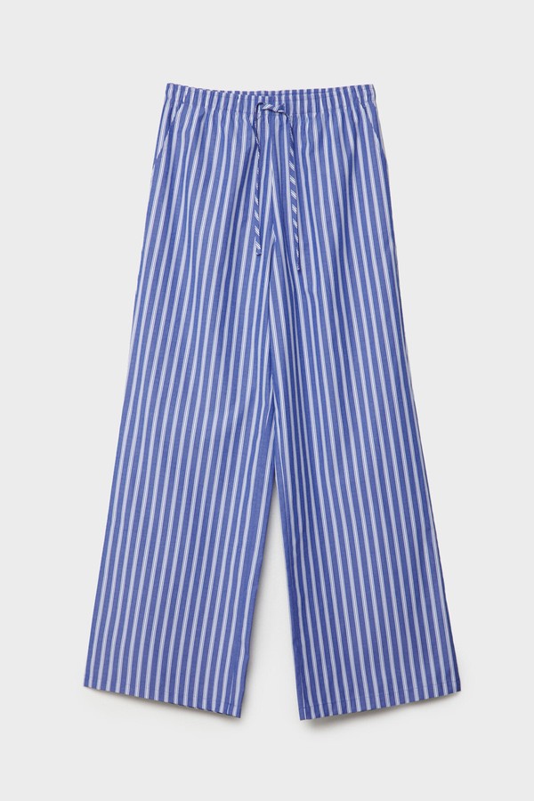 Flowing Printed Poplin Trousers from Stradivarius