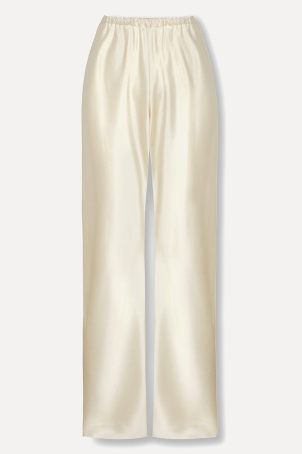 Buttermilk Silk Bias Trousers from S'Leau