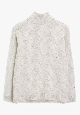 Cashmere Cable Funnel Neck Jumper from John Lewis & Partners