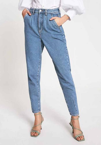 High Rise Tapered Jeans