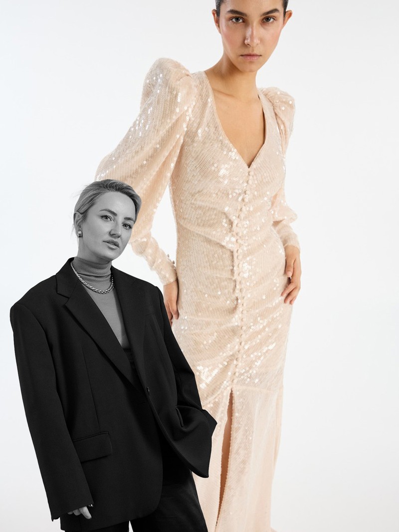 Sequins LS Maxi Dress from Rotate Birger Christensen