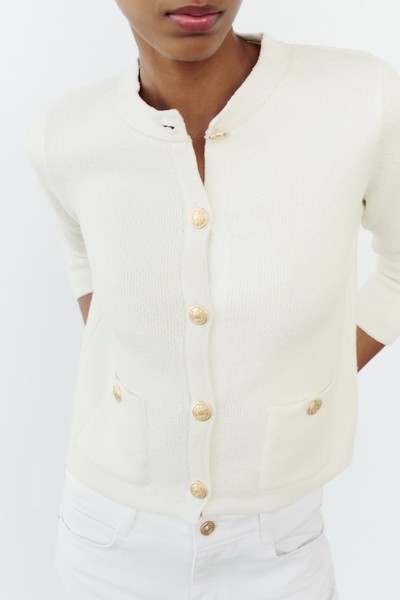 Plain Knit Cardigan