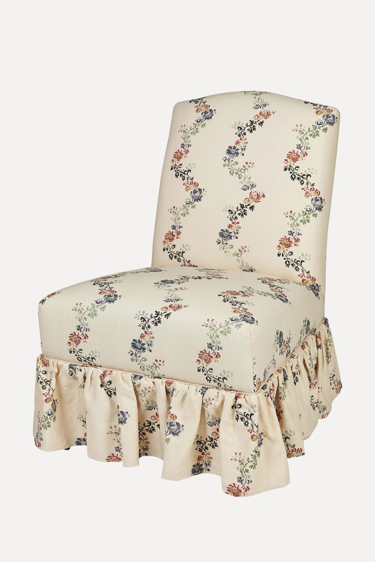 Slipper Chair With Loose Pleated Skirt from Penny Morrison