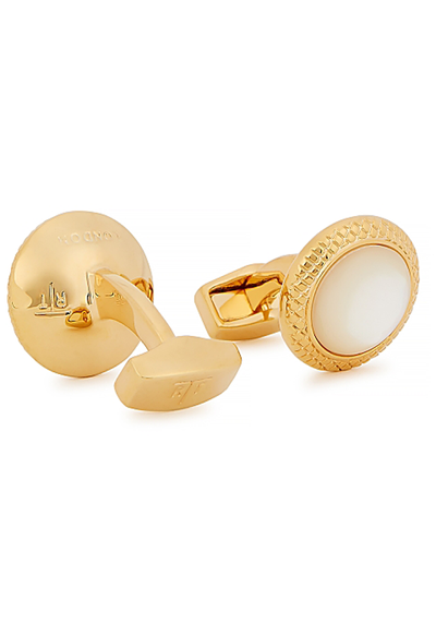 Bullseye Gold-Tone Cufflinks from Tateossian