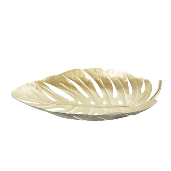 Maori Gold Metal Leaf Trinket Bowl from Maison Du Monde
