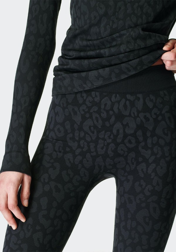 Leopard Jacquard Base Layer Leggings