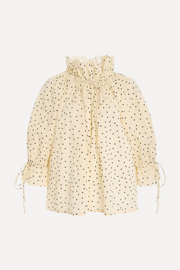 Dicte Voile Organic Cotton Blouse from By malene Birger