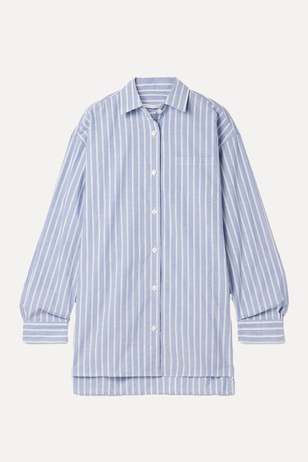 Oversized Striped Organic Cotton Shirt from MARIA MCMANUS