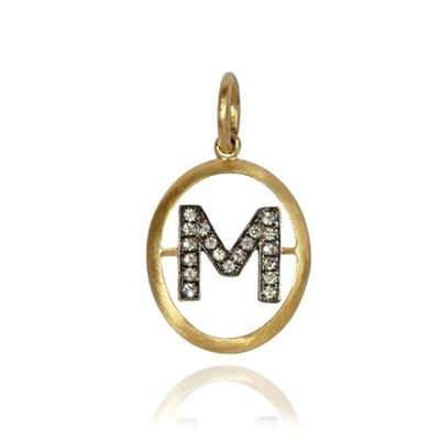 Gold Diamond Initial Charm from Annoushka