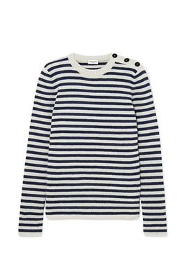 Striped Mohair Blend Sweater from Saint Laurent
