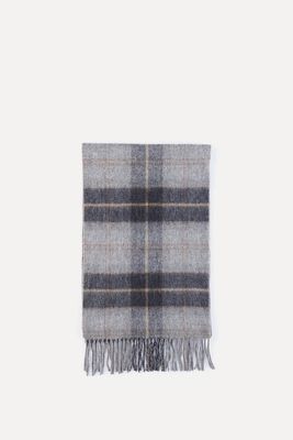 Reversible Lambswool Tartan Check Scarf from Barbour