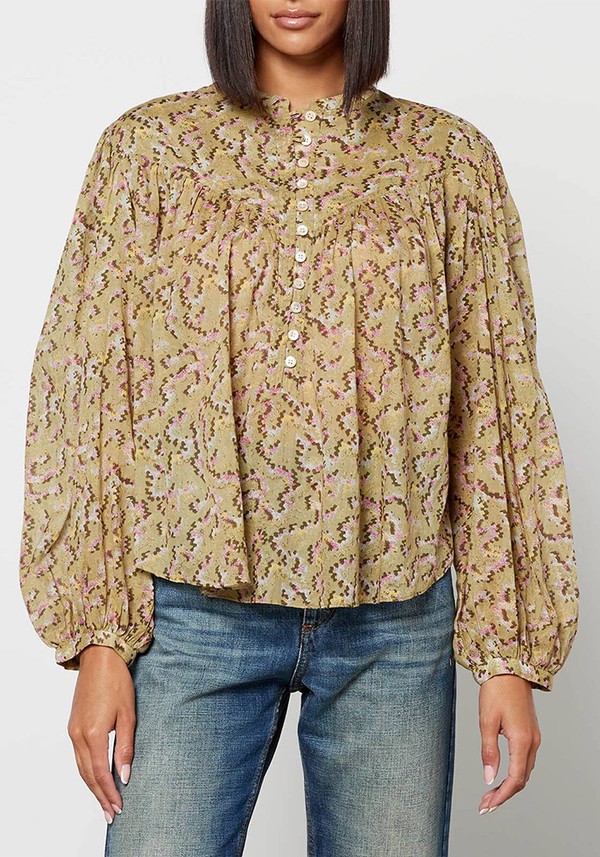 Salika Printed Cotton-Gauze Blouse from Isabel Marant Étoile