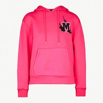 Trinita M Logo Jersey Hoodie from Maje