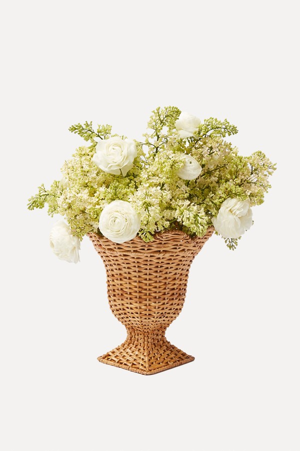 Small Rattan Urn Vase from Mrs. Alice