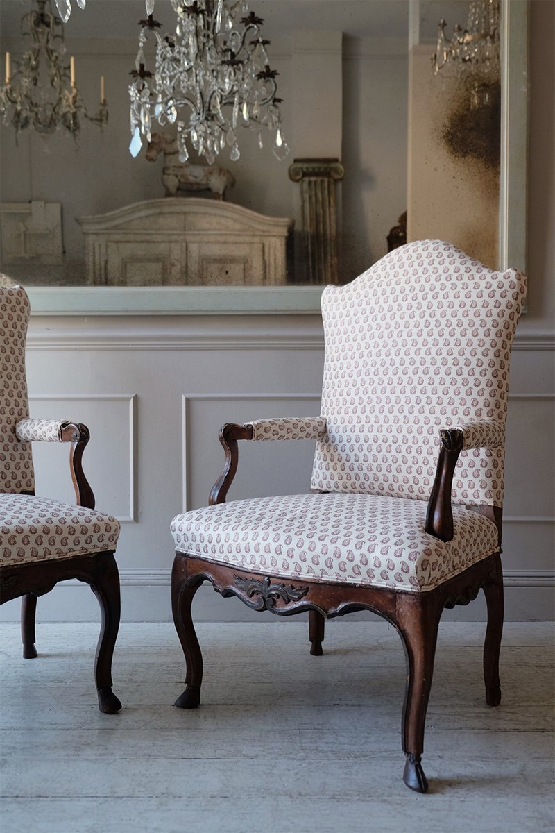 Pair Of 18th C. Italian Armchairs from Maison Artefact