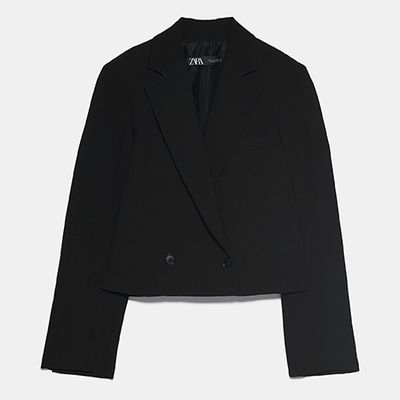 Cropped Button Blazer from Zara