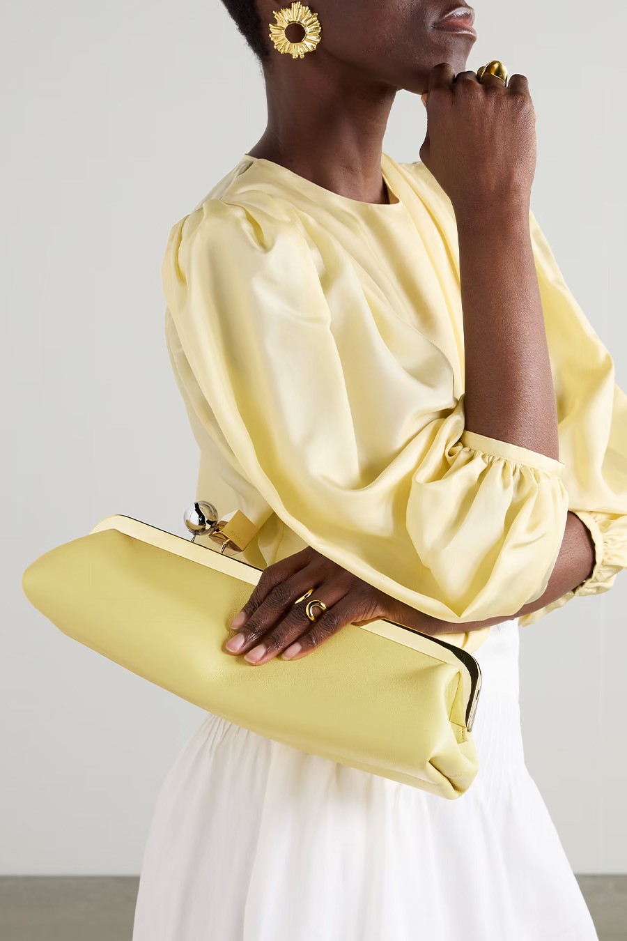 Le Salon Leather Clutch from Jacquemus