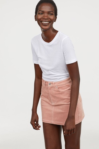 Short Corduroy Skirt from H&M