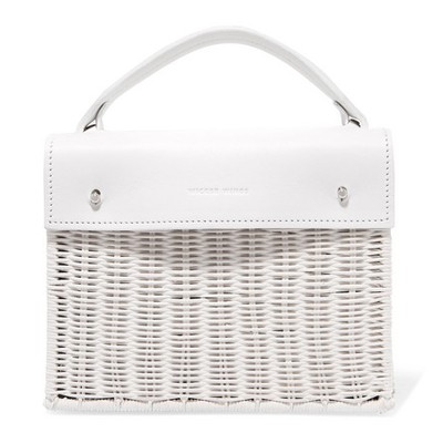 Rattan & Leather tote from Wicker Wings