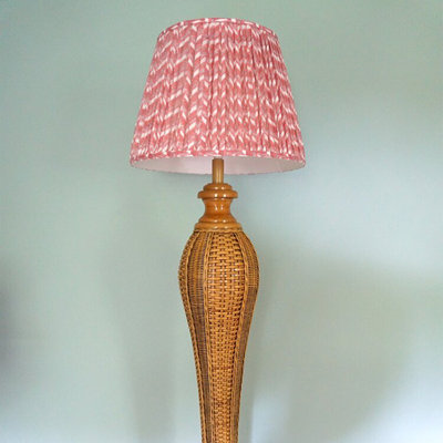 Vintage French Rattan Floor Lamp from Rococo