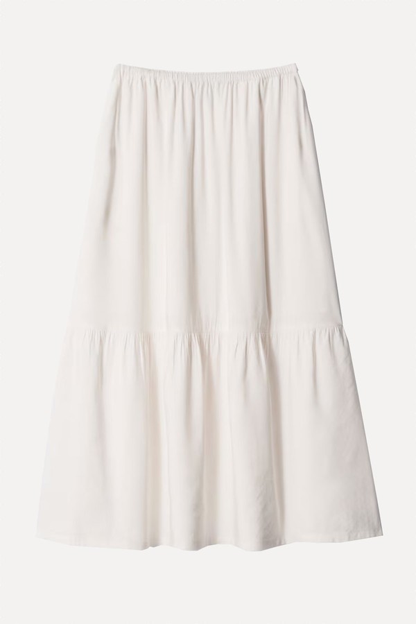 Tiered Midi Skirt