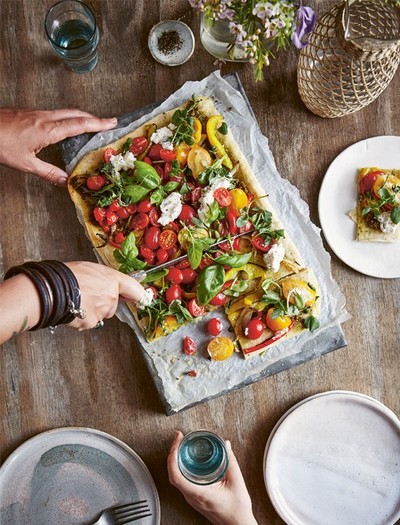 Hazelnut Crust Pizza & Peppery Rocket