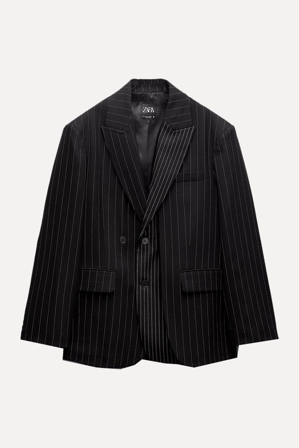Oversize Pinstripe Blazer from Zara