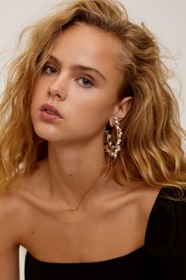 Crystal Hoop Earrings from Zara