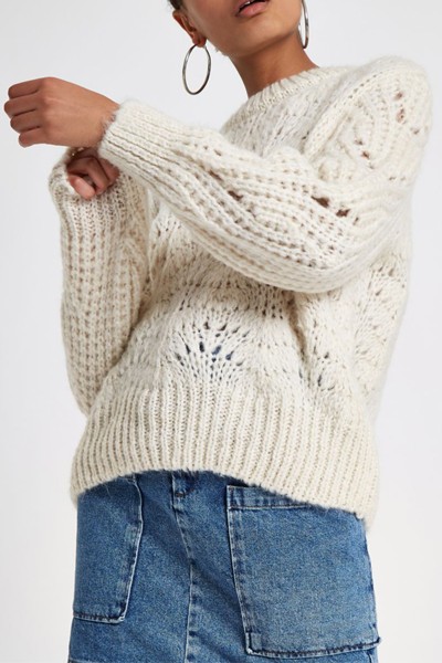 Cream Chunky Knit Jumper