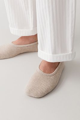 Ribbed Cashmere Slippers from COS