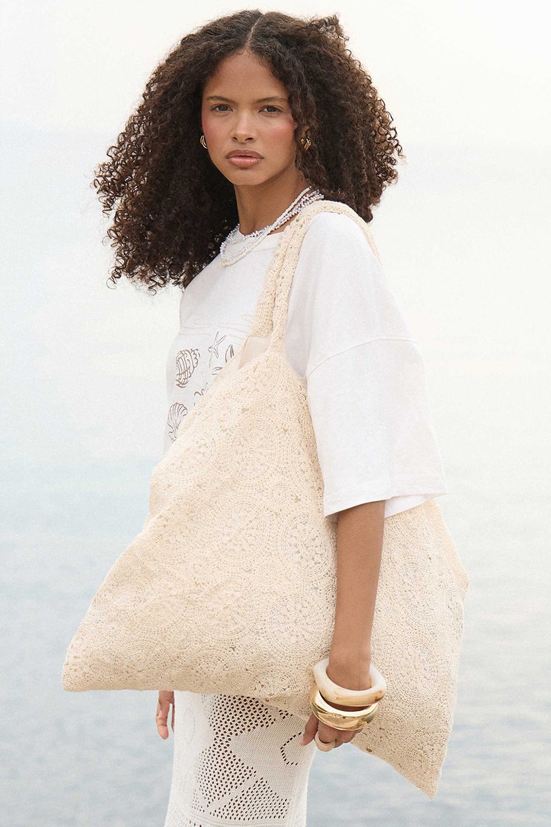 Crochet Tote Bag from  4th & Reckless