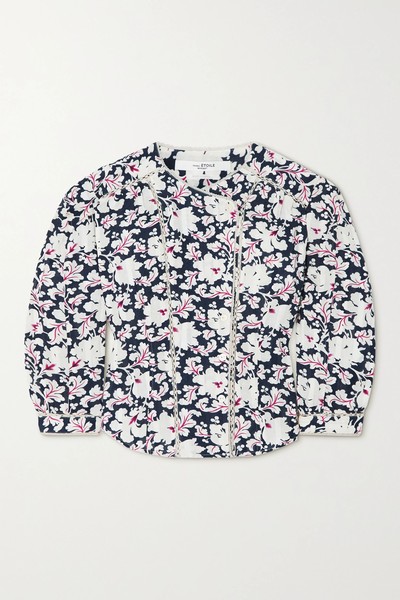 Ditta Lace-Trimmed Floral-Print Cotton Blouse from Isabel Marant Étoile