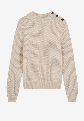 Alpaca Fisherman Rib Jumper from Brora