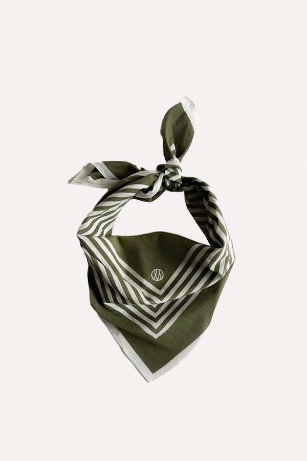 Cotton Striped Scarf from LE SCARF