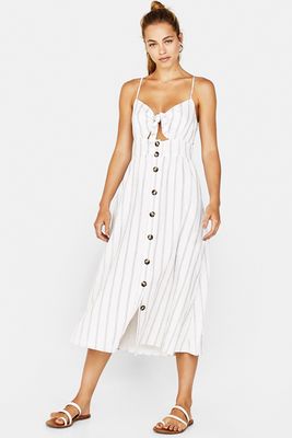 Strappy Dress With Front Knot from Bershka