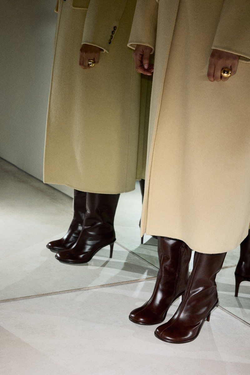 High Heel Leather Boots from Mango